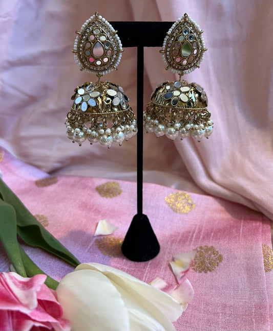 Pearl Umbrella Jhumkas