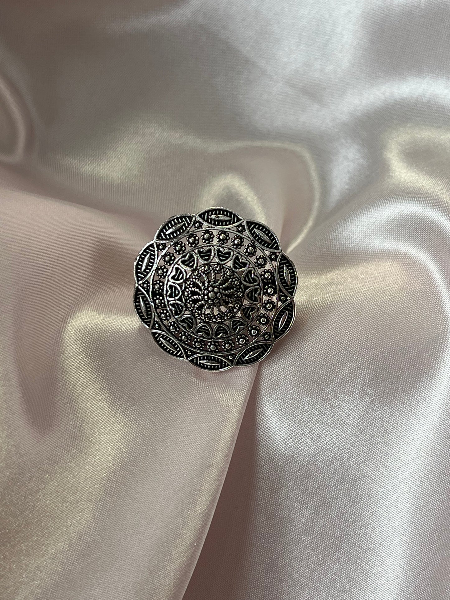 Piya-ree Oxidized Silver Ring