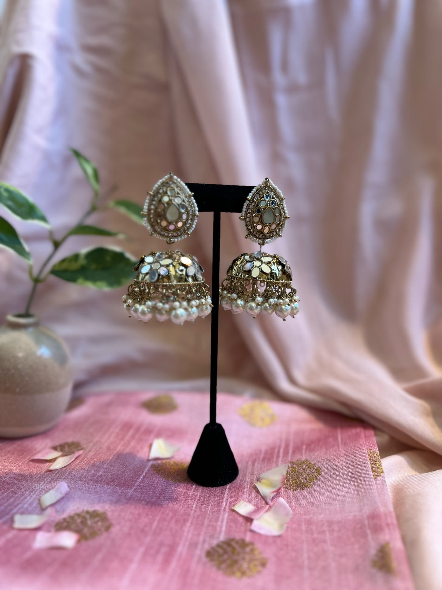 Pearl Umbrella Jhumkas