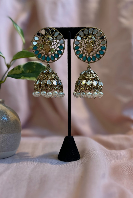 Mor Pearl Jhumkas