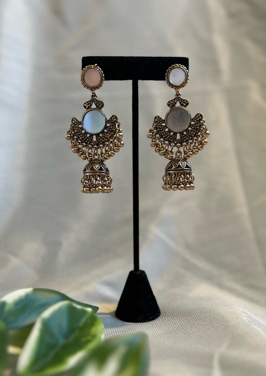 Muskaan Oxidized Jhumkas